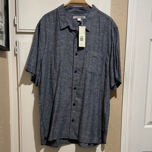 Outerknown Men's Gray Blue Shirt
